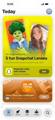 Press the search icon. Press the search icon.