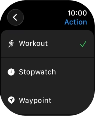 Press the required setting.