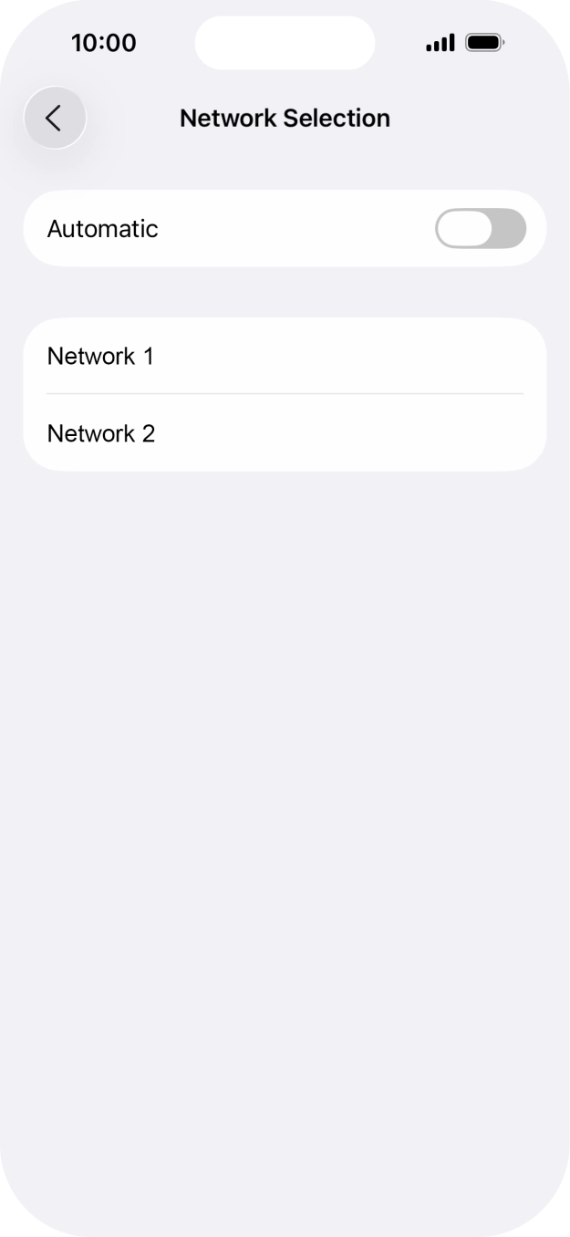 If you turn off the function, press the required network. If you turn off the function, press the required network.