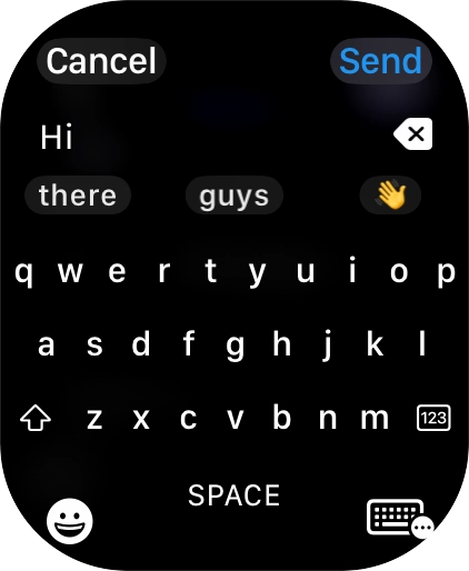 Press the input icon.