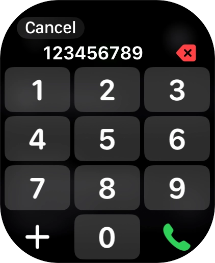 Key in the required number and press the call icon.