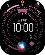 Press and hold the Digital Crown to turn on Siri.