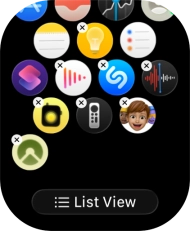 Press the delete icon next to the required app.