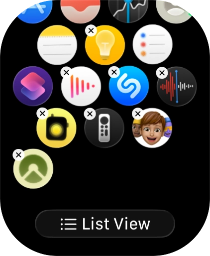Press the delete icon next to the required app.