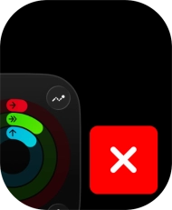 Press the close icon. Press the close icon.