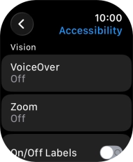 Press the required category below 'Vision' and follow the instructions on the screen to select the required settings.