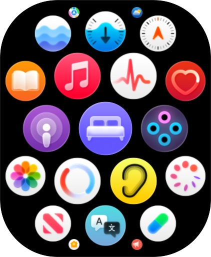 Press the music player icon.