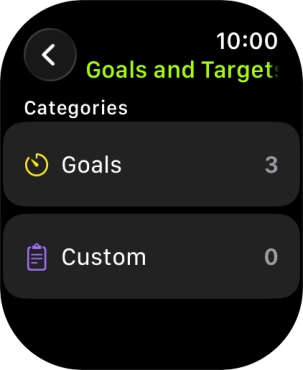 Press arrow left the necessary number of times to return to the home screen for the selected training activity. Press arrow left the necessary number of times to return to the home screen for the selected training activity.