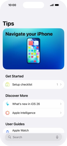 Slide your finger upwards starting from the bottom of the screen to return to the home screen.
