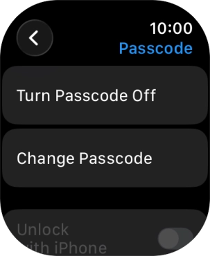 Press Turn Passcode Off and key in the current lock code.