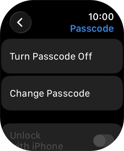 Press Turn Passcode Off and key in the current lock code.