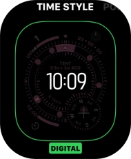 Turn the Digital Crown to change between the different designs.
