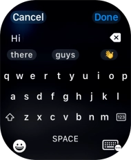 Press the input icon.