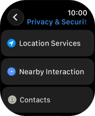 Press Location Services.