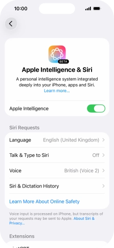 Press Talk & Type to Siri.
