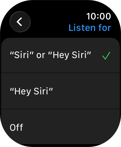 Press the required setting to turn the function on or off.