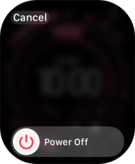 Press and drag the power off icon right.