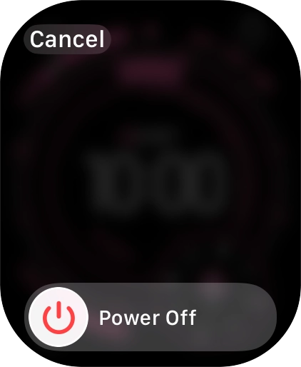 Press and drag the power off icon right.