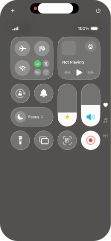 Press the screen recording icon to stop the recording.