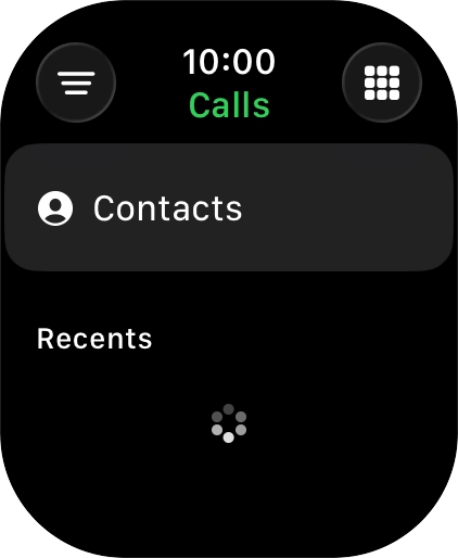 Press the keypad icon.