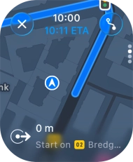 Follow the instructions on the screen to go to the required destination.