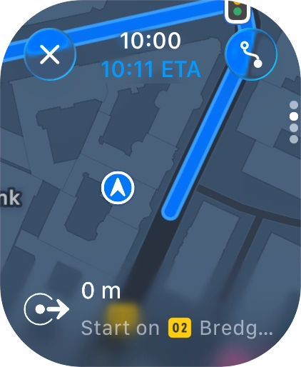 Follow the instructions on the screen to go to the required destination.