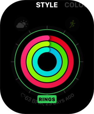 Press the Digital Crown twice to return to the home screen.