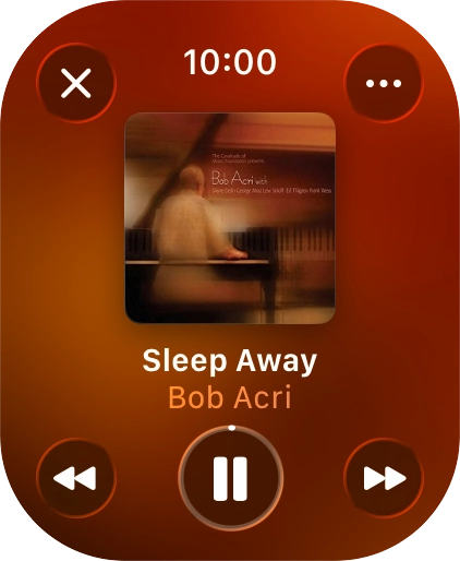 Turn the Digital Crown to select the required volume.