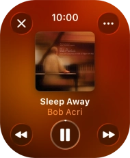 Turn the Digital Crown to select the required volume. Turn the Digital Crown to select the required volume.