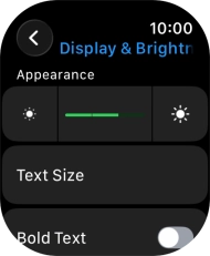Press the brightness icons to set the required brightness. Press the brightness icons to set the required brightness.