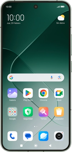 Imagen 1: Vista frontal del Xiaomi 14 - Green
