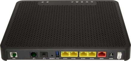 Image 2: Back view of the Sagemcom F@ST 3864AC