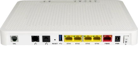 Image 2: Back view of the Sagemcom Gateway F@ST 3864