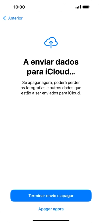 Prima Apagar agora.