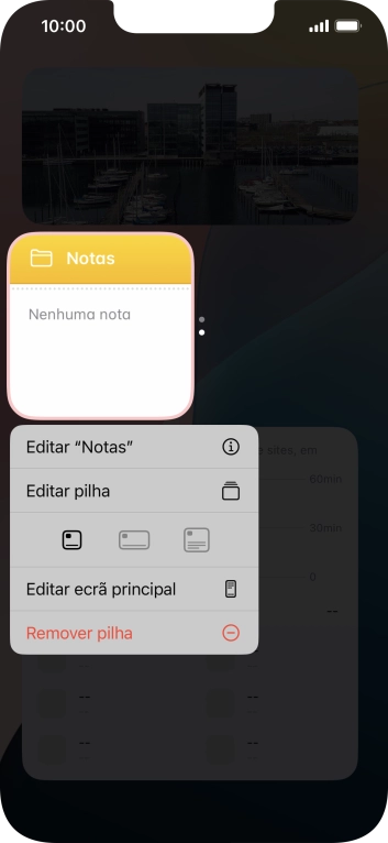 Prima Editar pilha.