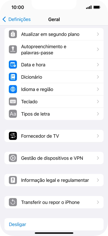 Prima Data e hora.