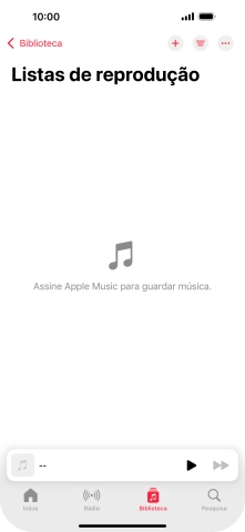 Prima o ícone de nova lista de reprodução.