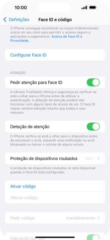 Prima Configurar Face ID.