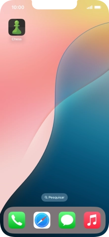 Mantenha premida por um momento a app pretendida.