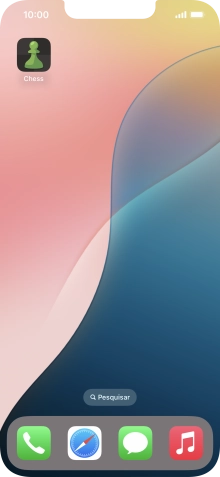 Mantenha premida por um momento a app pretendida.