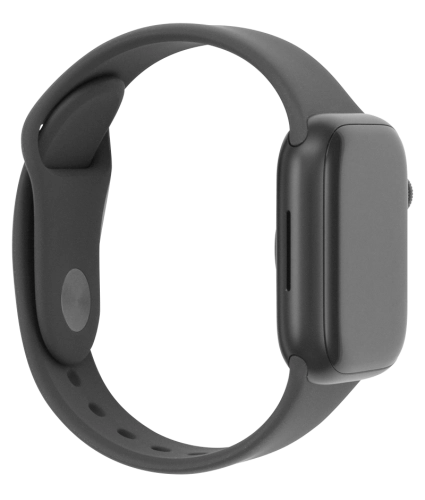Imagen 3: Vista del lateral izquierdo del Apple Watch Series 9 - Black