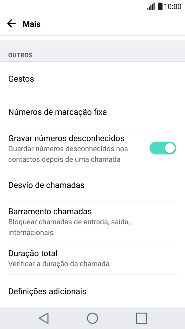 Prima Números de marcação fixa.