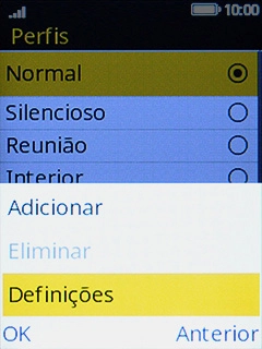 Escolha Definições.
