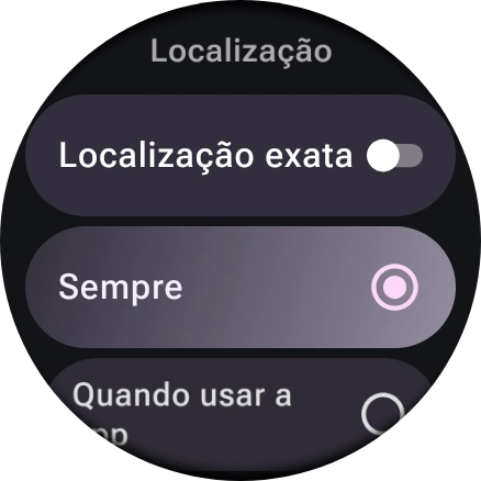 Siga as indicações no ecrã para escolher as definições pretendidas e ativar ou desativar a função.
