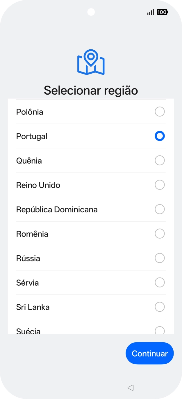 Prima o país pretendido.