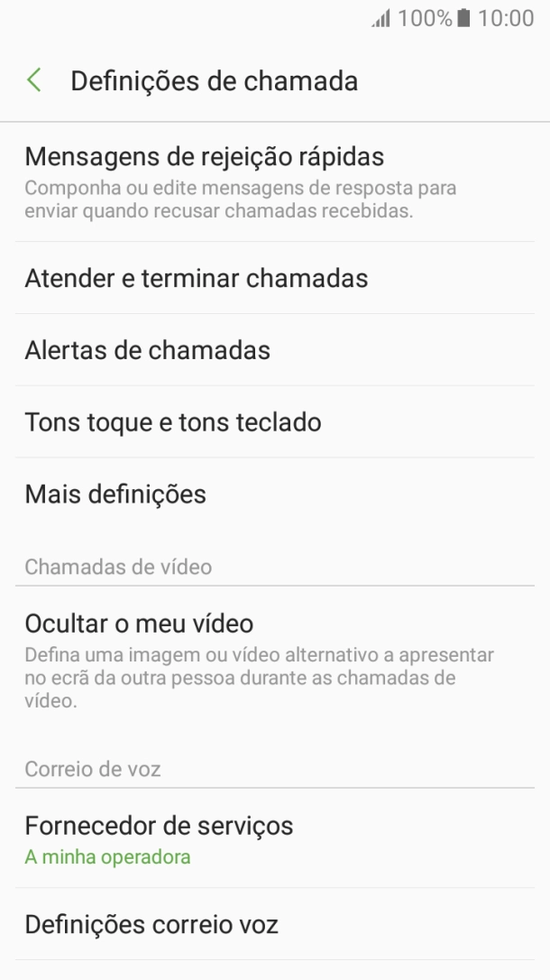 Prima Definições correio voz.