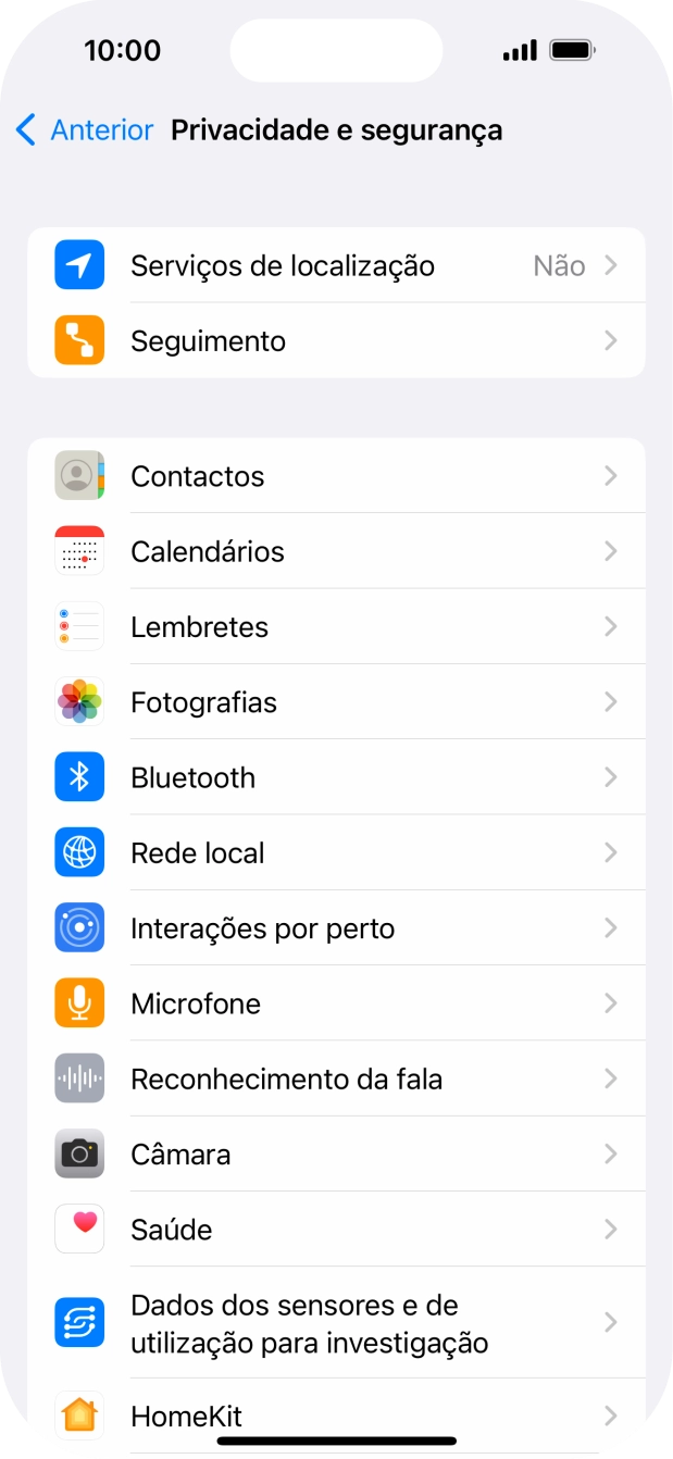 Prima Serviços de localização.
