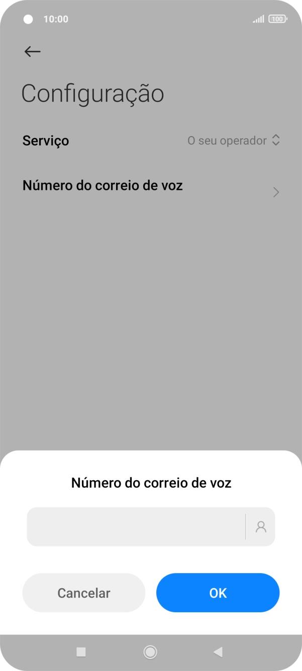 Introduza 123 e prima OK.