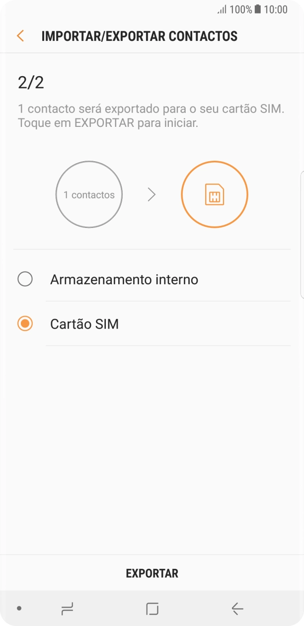 Prima EXPORTAR.