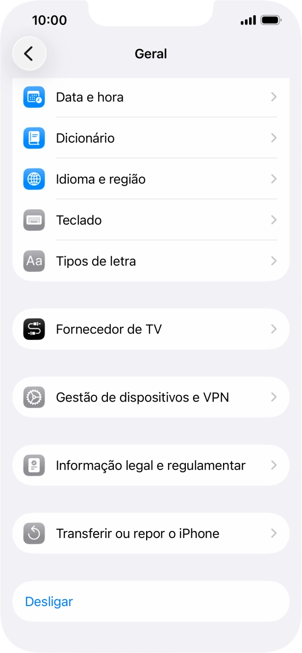 Prima Transferir ou repor o iPhone.